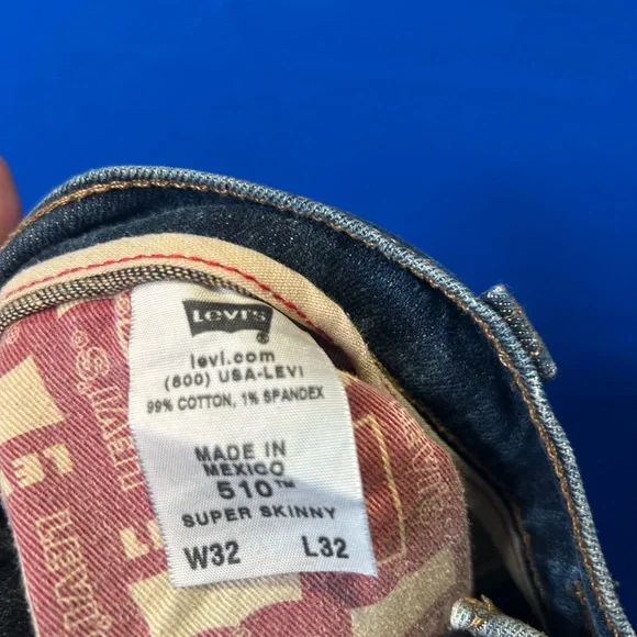 Levi’s 510 Super Skinny Jeans Men Size 32Wx32L - Picture 12 of 12